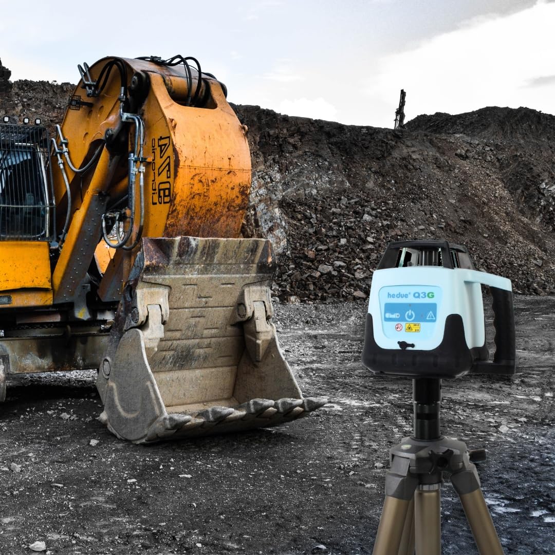 Niveau Laser Rotatif Q3G - Laser chantier autonivelant, avec deux classes de laser et rayon laser vert (dans Systainer avec récepteur laser, télécommande et chargeur)