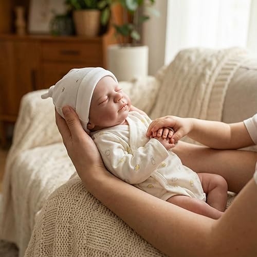 Miniatura 10 de Zero Pam Muñecas de bebé de silicona completa de cuerpo completo para niña de 18 pulgadas, muñecas de bebé Reborn realistas de silicona de cuerpo
