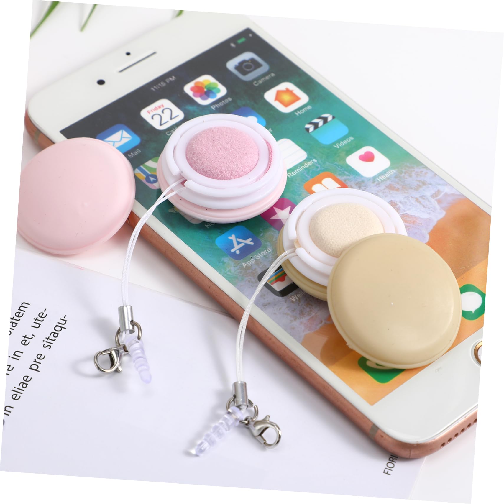 BESTYASH 5 Set Tergicristallo Del Telefono Occhio Tergicristalli Panni Per La Pulizia Degli Occhiali Chiaro Salviette Per Schermo Per L'elettronica Pp+silicone Colore Casuale 6 Pezzi * 5