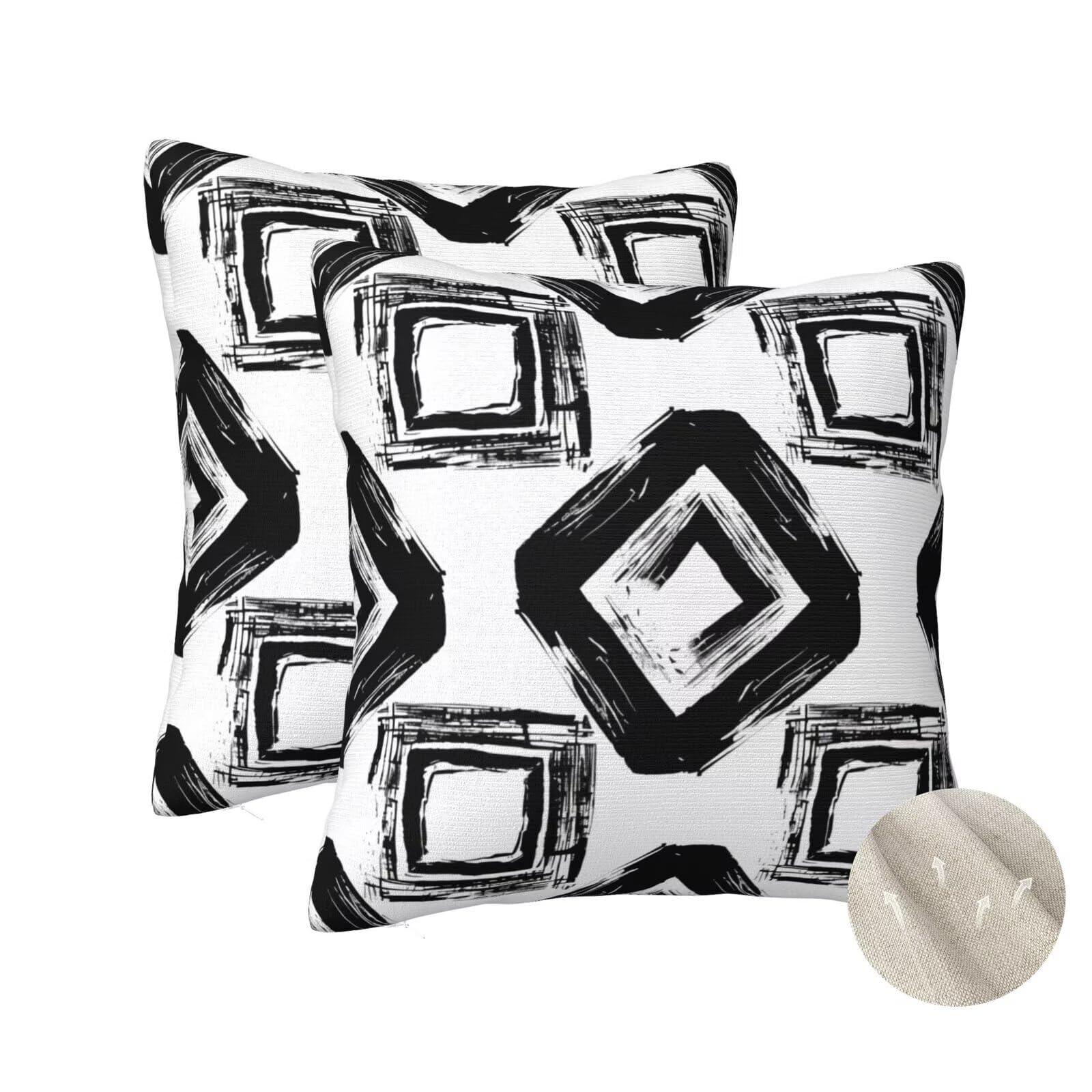 Housses de coussin 50x50 cm lot de 2 pour décorer le canapé du salon et la chambre