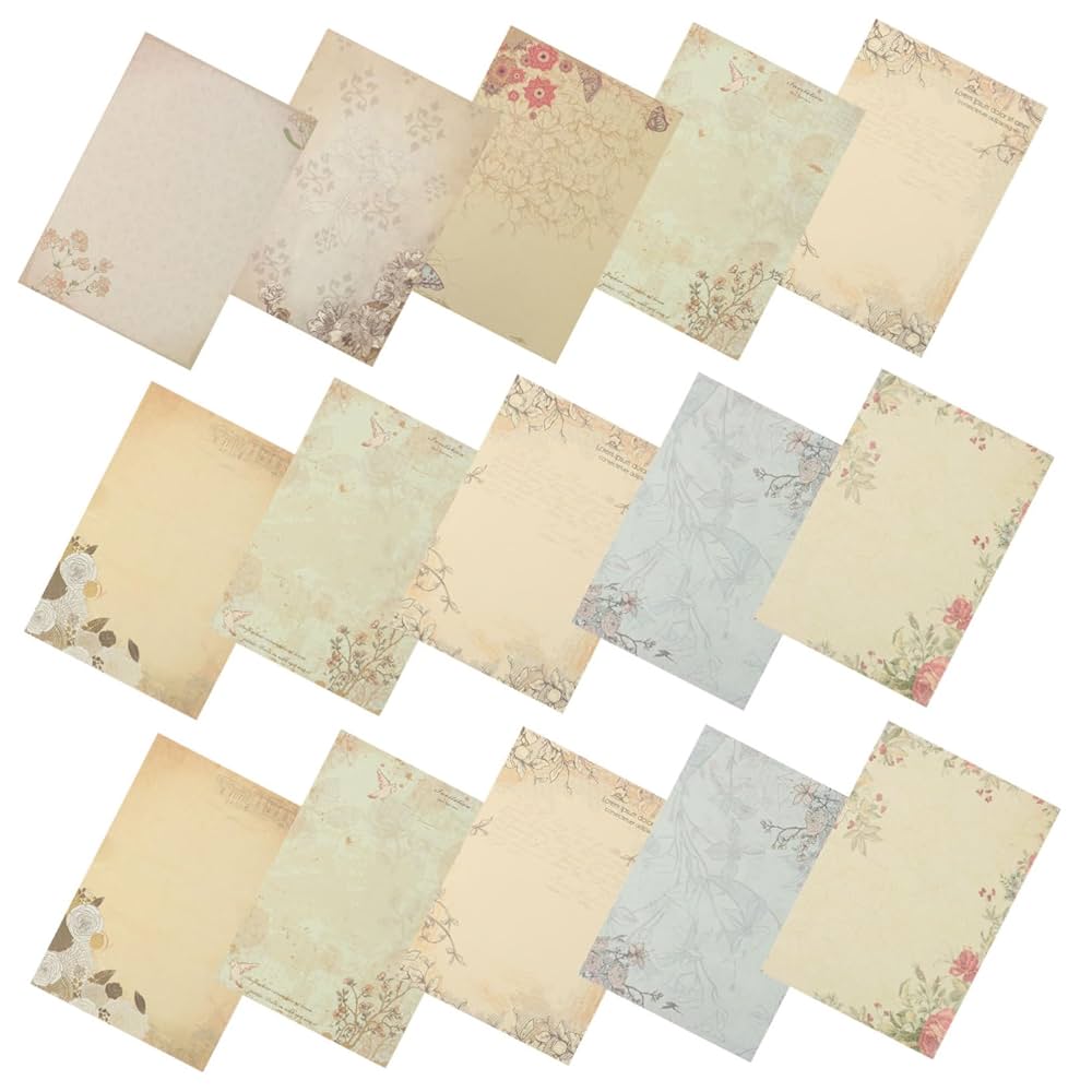 スポニチ　レトロ紙 Amazon | FUNNETOYU 80個入り ヴィンテージ風 書き込み用紙