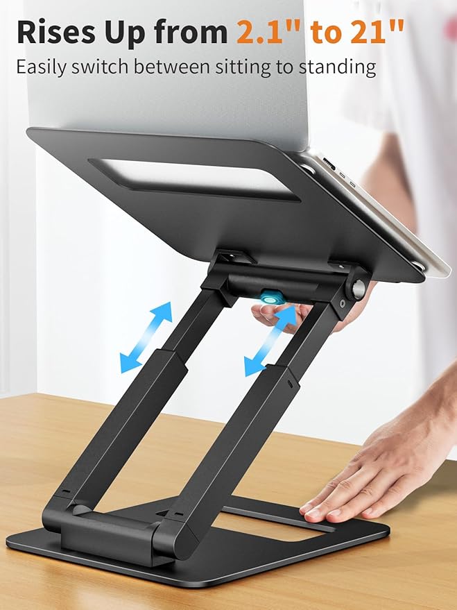 Soporte para Laptop Ajustable tounee LS07, Base Ergonómica Telescópica 10-17" miniatura 3