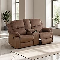 Vista 35 de Juego de sofá reclinable manual de cuero, juego de sofá reclinable negro, juego de muebles de sala de estar, sofá biplaza reclinable