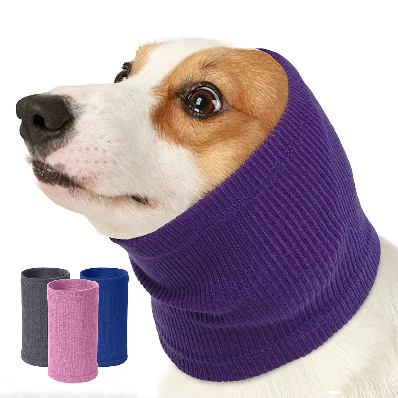 Protetor auricular para cães Nanaki com cobertura de orelhas, Purple Large