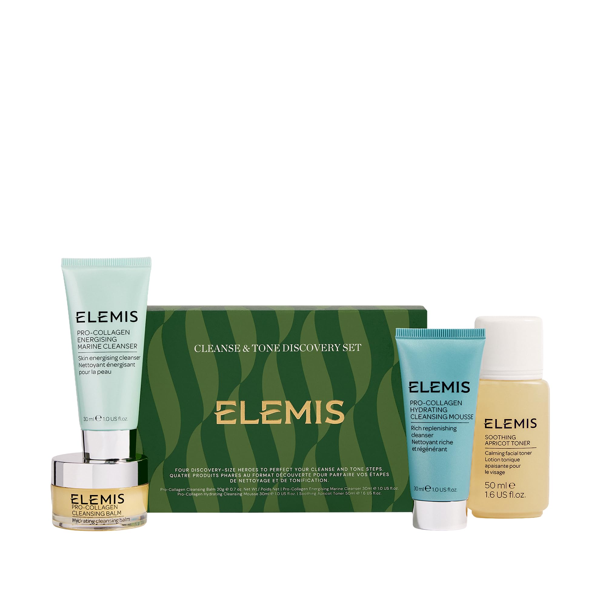 ELEMIS Cleanse & Tone Discovery Set, Cofanetto Regalo Skincare da Viaggio