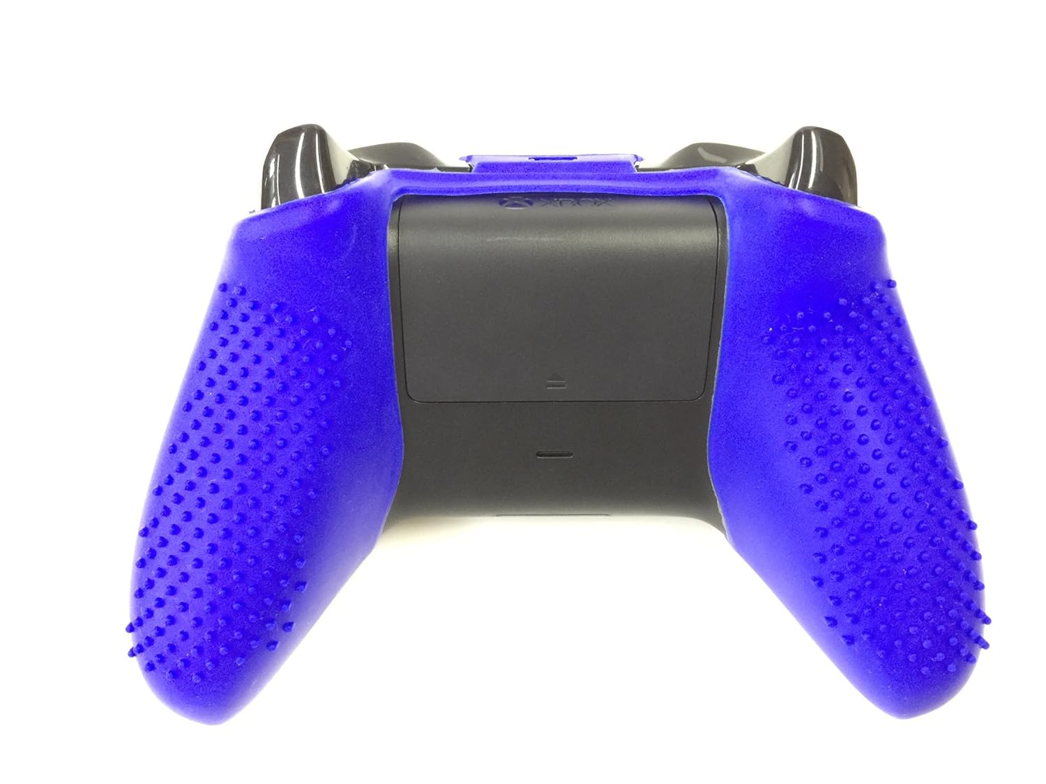 Antislip STUDDED Skin Set for Xbox One (& One S) Silicone Skin Cover with matching set of 8 AceShot Analog Thumbgrips (Blue) by E-MODS GAMING