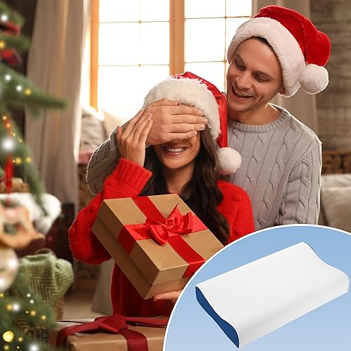 Miniatura 8 de Almohadas de espuma viscoelástica para dormir, almohada cervical para aliviar el dolor de cuello y hombros, almohada para dormir de lado, almohada