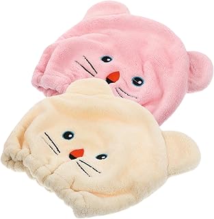 FOMIYES Chapéu De Cabelo Seco De Lã Coral Toalha De Cabelo Feminino Toalha De Cabelo De Microfibra Para Cabelos Cacheados Toalha De Microfibra Para Cabelo Chapéu De Cabelo Seco