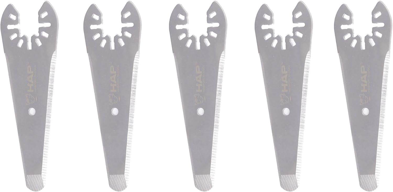 Harpow 5 Pieces 3inch Sealant Caulking Knife Cutter Auto Glass Straight Blade,power Oscillating