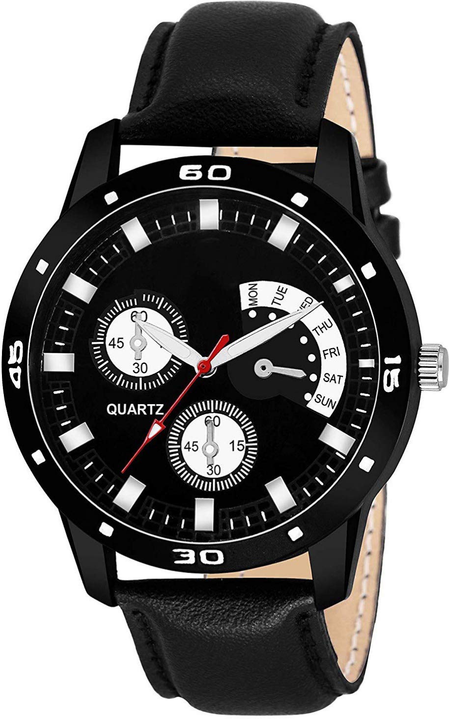 Maa Creation Formal Black Leather Analog Watch for Men & Boy (B07XWLKSTL) Amazon Price History, Amazon Price Tracker