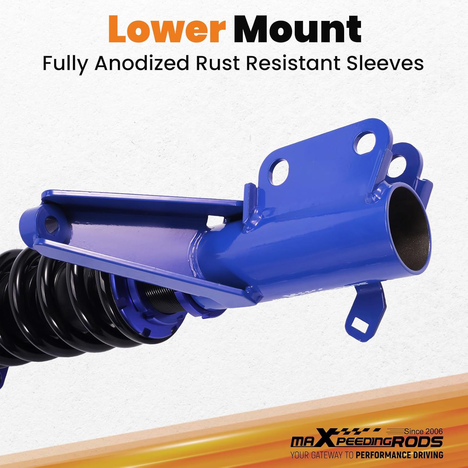 maXpeedingrods Coilovers for Honda Civic DX/EX/GX/HX/LX/Si 2001-2005, Height Adjustable Coilovers Suspension Kit, Preset Damping Shock Absorber Struts, Lowering Kit Blue