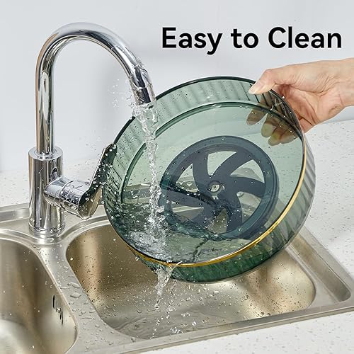 Miniatura 4 de VANDHOME Lazy Susan - Organizador giratorio para gabinete, estante de especias Lazy Susans Vanity-360 condimentos giratorios Lazy Susan para cocina,