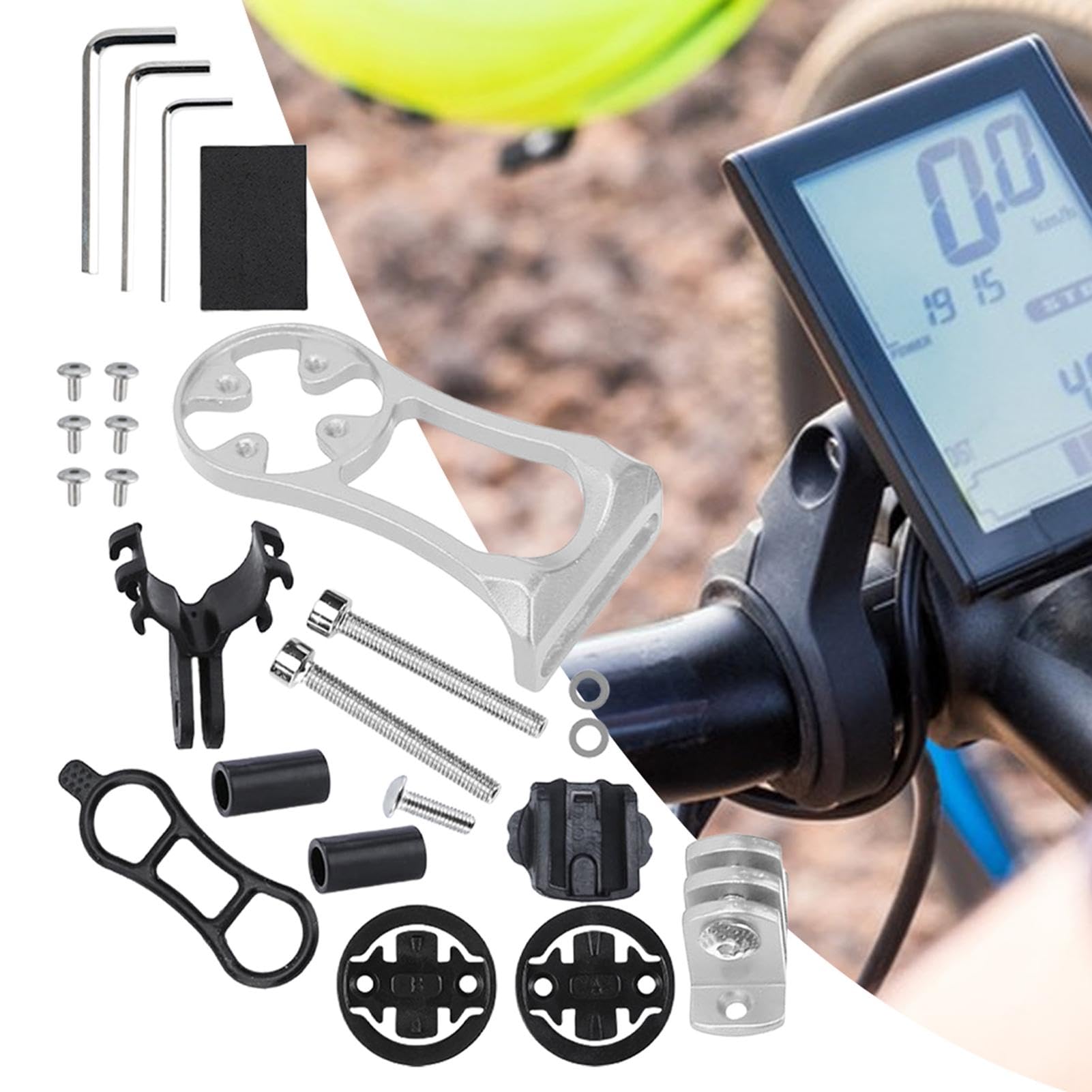 Guidon intégré Gloss BIKE ROAD Gravel 15 ° Adaptateurs