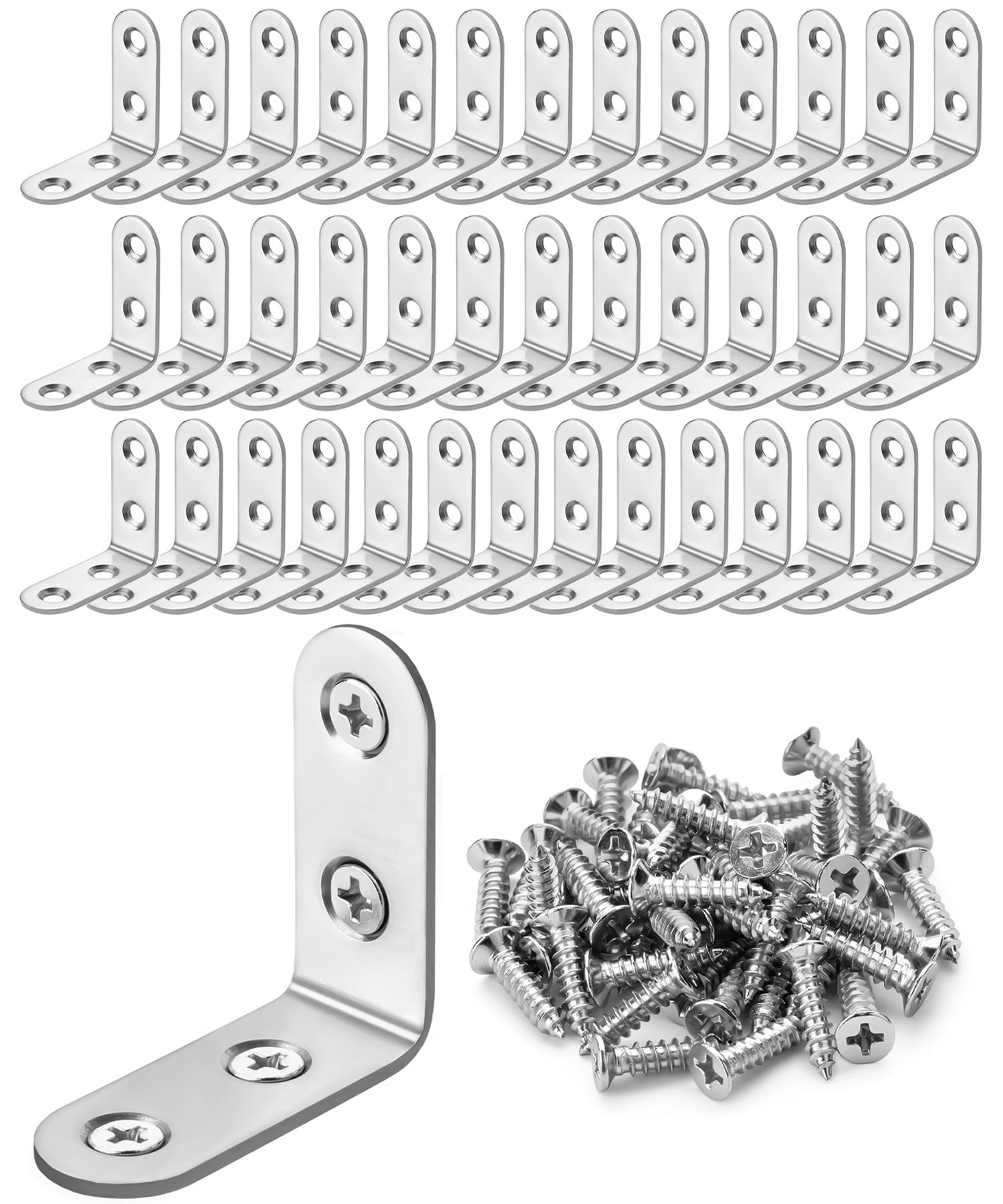 Supports d'étagère d'angle pour fixer des étagères murales et stabiliser le mobilier