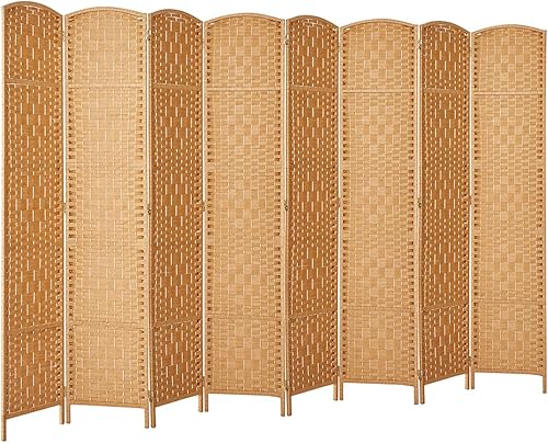 Rose Home Fashion Divisor de habitación, separadores de habitación de 6 pies de alto y pantallas de privacidad plegables, pantalla de privacidad de