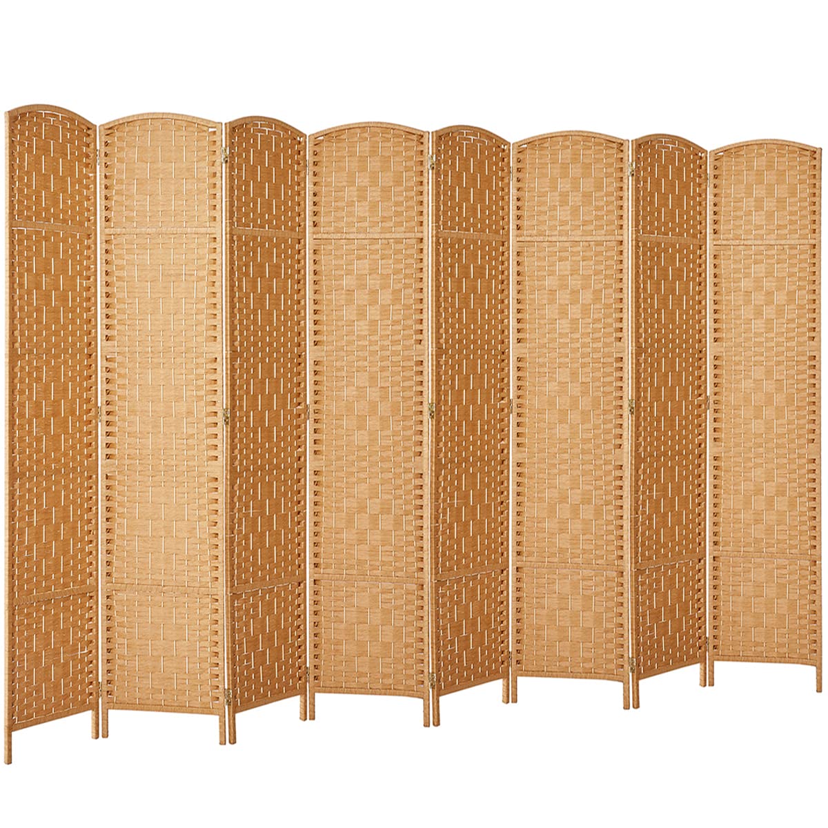 Buy RHF 6 Ft. Tall 16" WideDiamond Weave Fiber Room Divider, 8 Panel