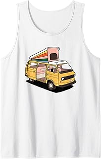 Katdog Design Smiley Vw Westfalia Vanagon Graphic Tank Top