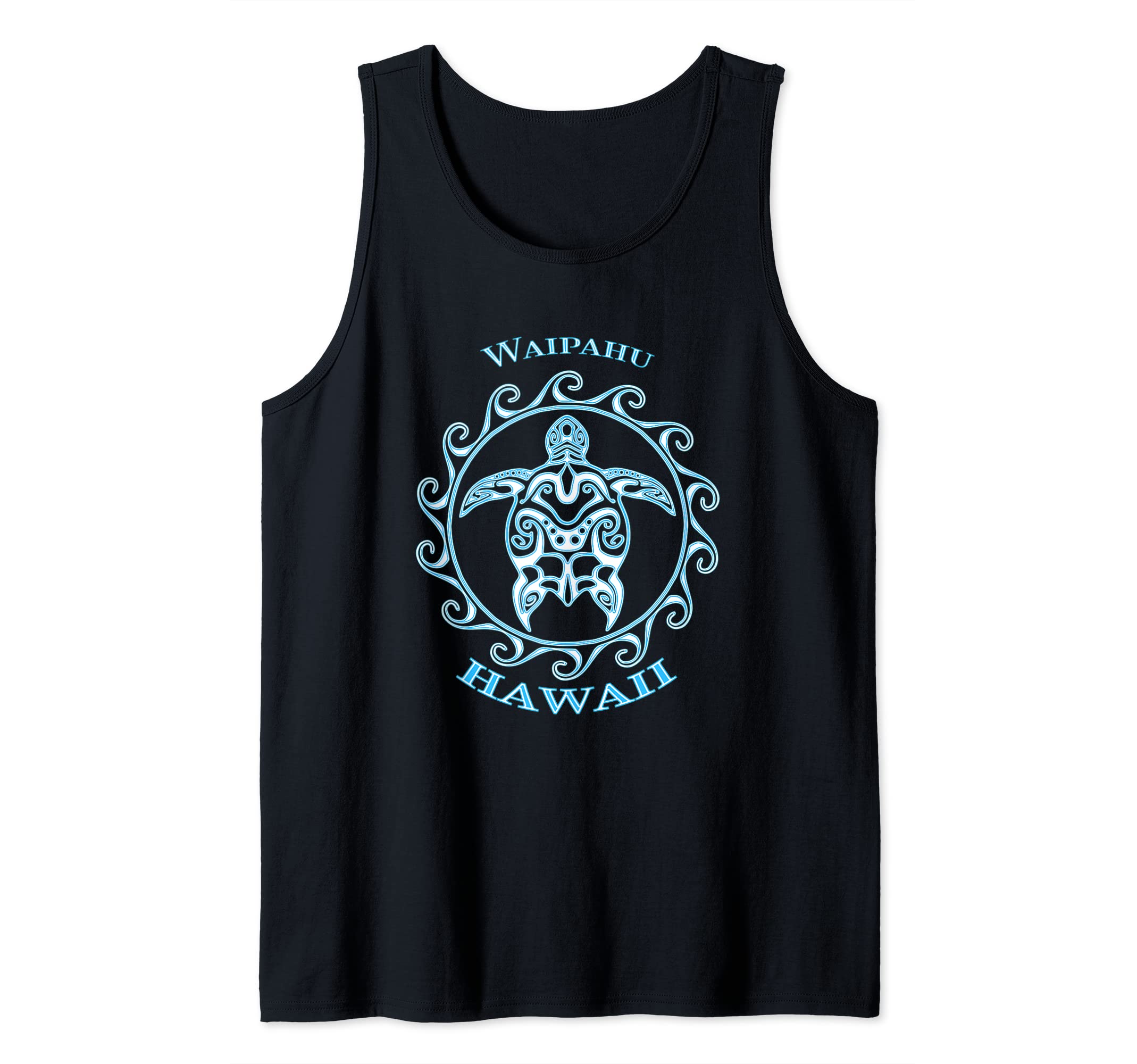 Waipahu Hawaii Tribal Sea Turtle Summer Tank Top