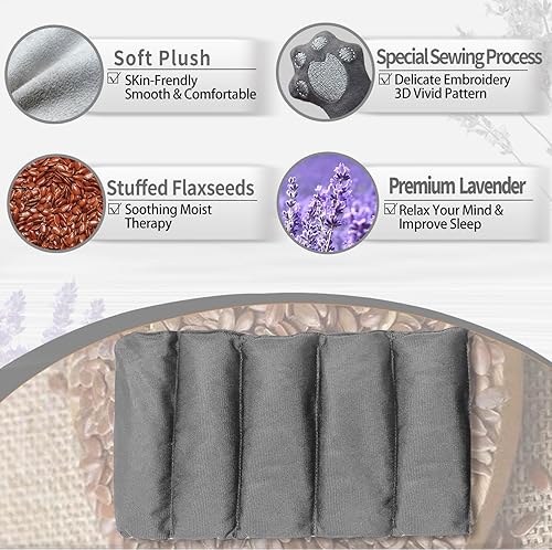 Vista 105 de Almohadilla térmica para microondas para aliviar el dolor, almohadillas térmicas para microondas de 17 x 9 pulgadas para calambres, dolor