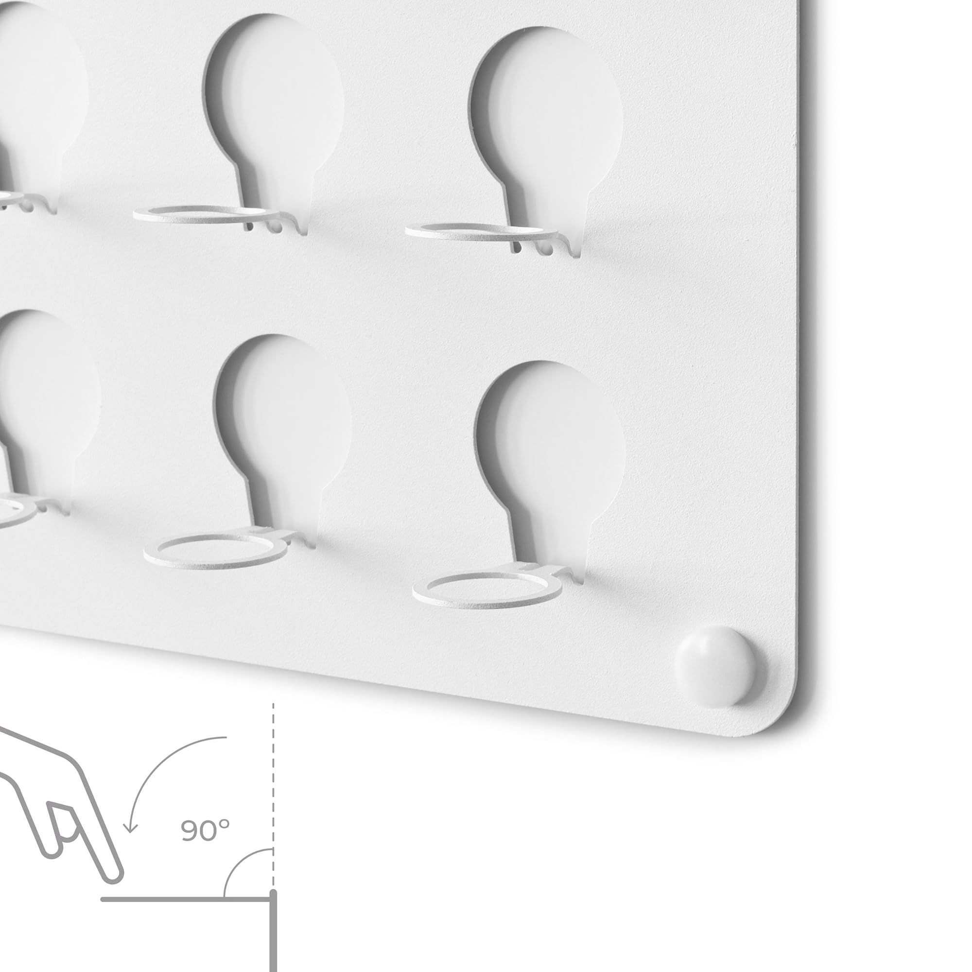 Lot de 2 Presentoir Balle Golf | pour 45 Balles | 100% Acier | Fabriqué en Europe | Cadeau pour Golfeur | Support Collection Balles de Golf | Accessoires Golf | Vitrines et Rangements