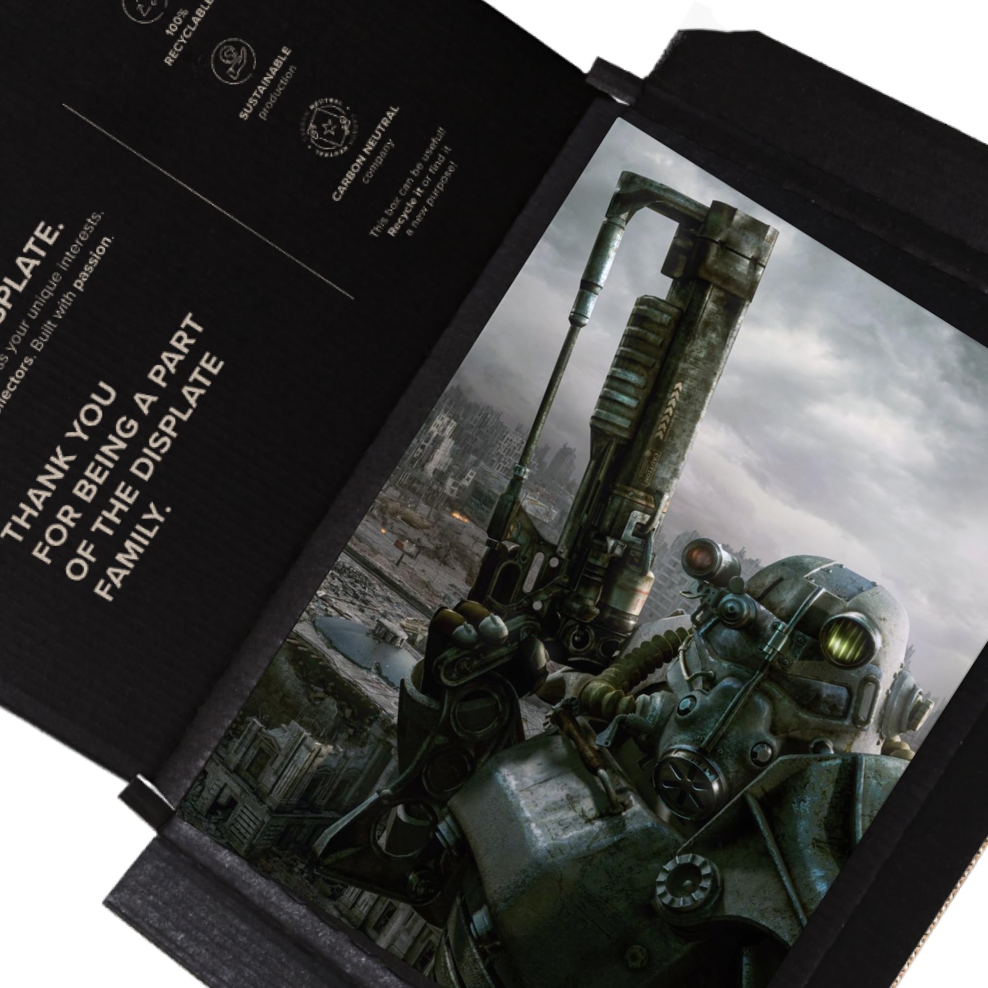Displate - Poster In Metallo - Montato a Magnete - Fallout - Mech Suit
