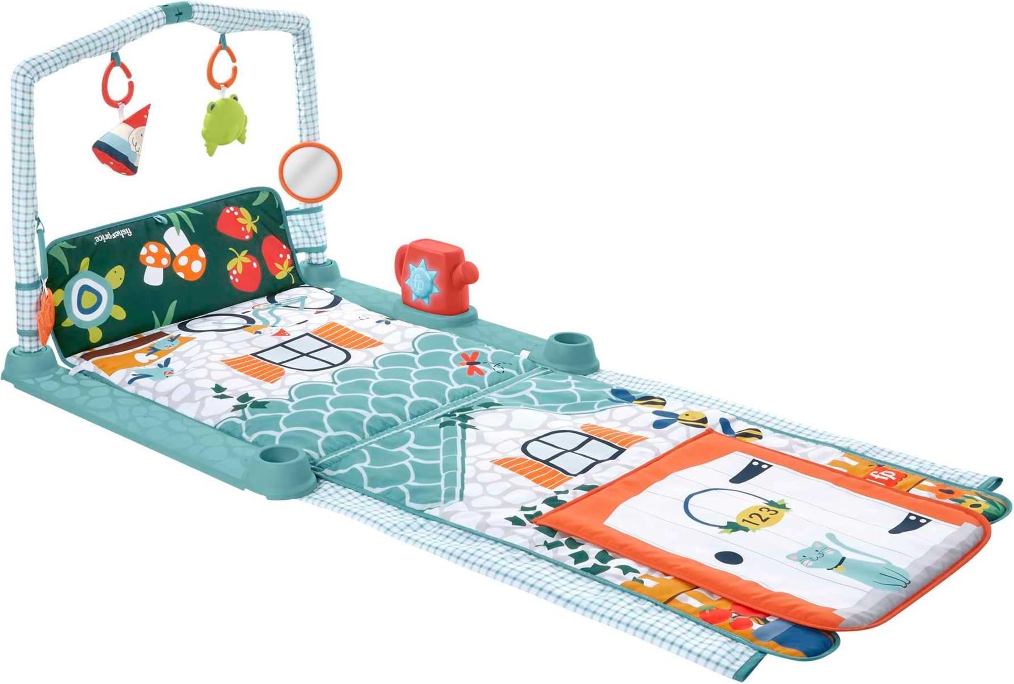 Fisher-Price - Home Sweet Home Cresci con Me 3-in-1, Tappetino Sia per Il Gioco a Pancia in su Che distesi sul pancino, con Tunnel per Gattonare e Giochi, Giocattolo per Bambini 0+ Mesi, HJK45