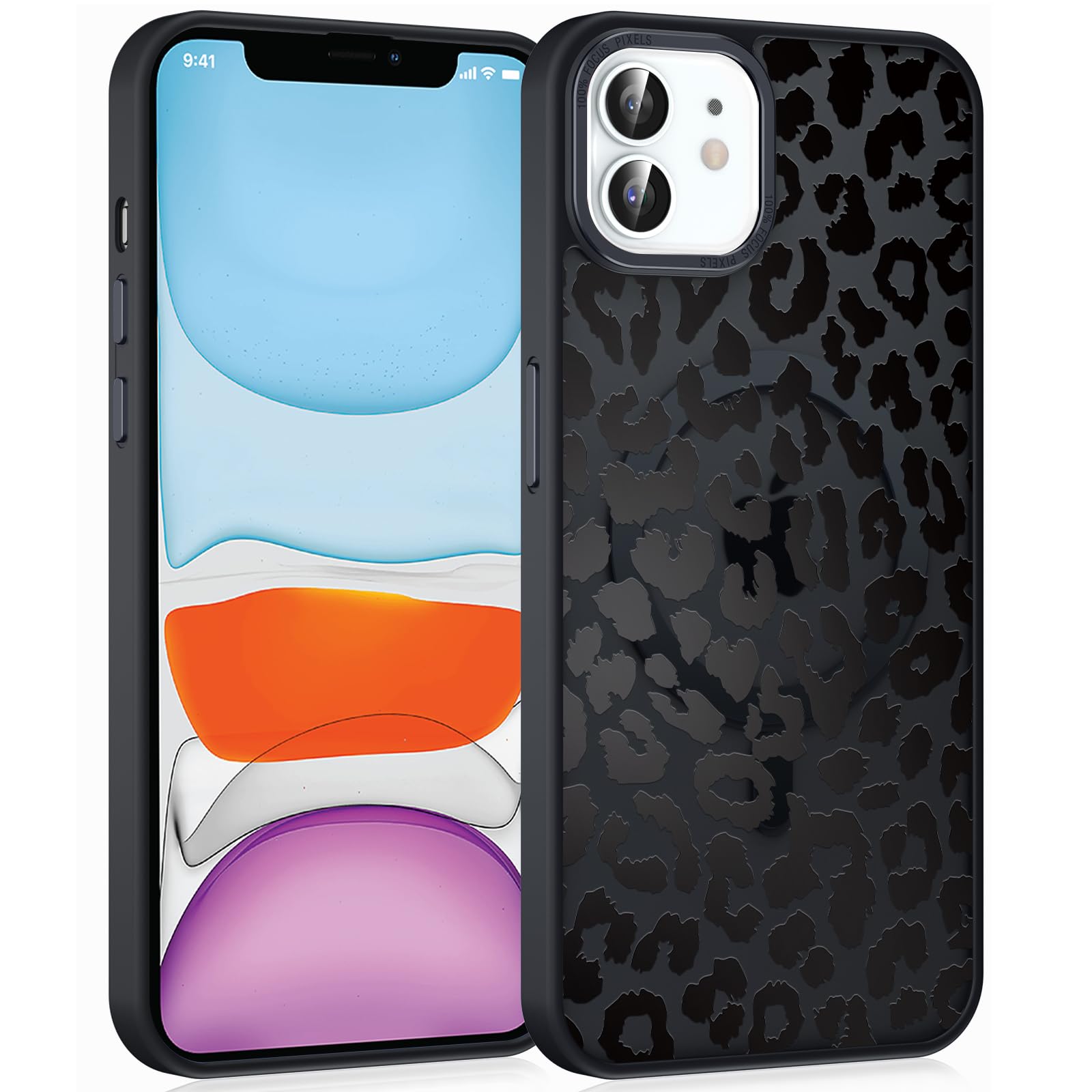 Coque iPhone 12 Pro léopard magnétique pour éviter rayures et chutes - 8