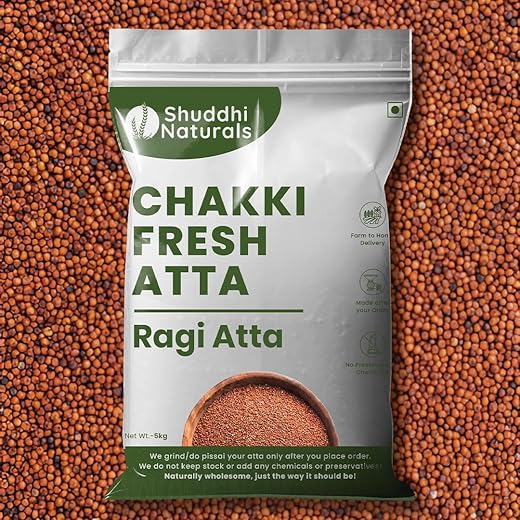 Shuddhi Ragi Flour 1kg - Pure & Gluten-Free