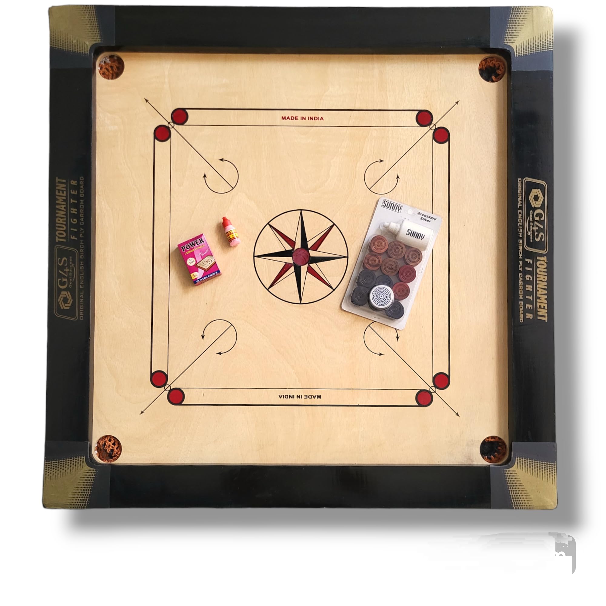 G4S Champion Carrom Board 36 inch Full Size for Adults, Carrom Board Glossy Finish, Smooth Surface with Carrom Board Coins, Striker and Magic boric Powder, Game Begin! (B0D3Y41J4C) Amazon Price History, Amazon Price Tracker