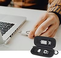 Vista 8 de Funda para unidad flash USB, soporte para tarjeta SD compatible con memoria USB, tarjetas de memoria, bolsa de almacenamiento SDXC SDHC, organizador