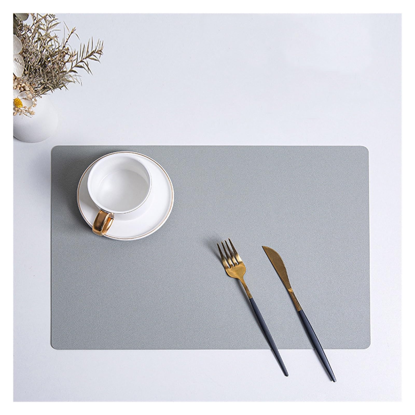 IANSHFKN Waterproof Hot Proof and Heat-proof Western Placemat, Coaster, Table Mat and