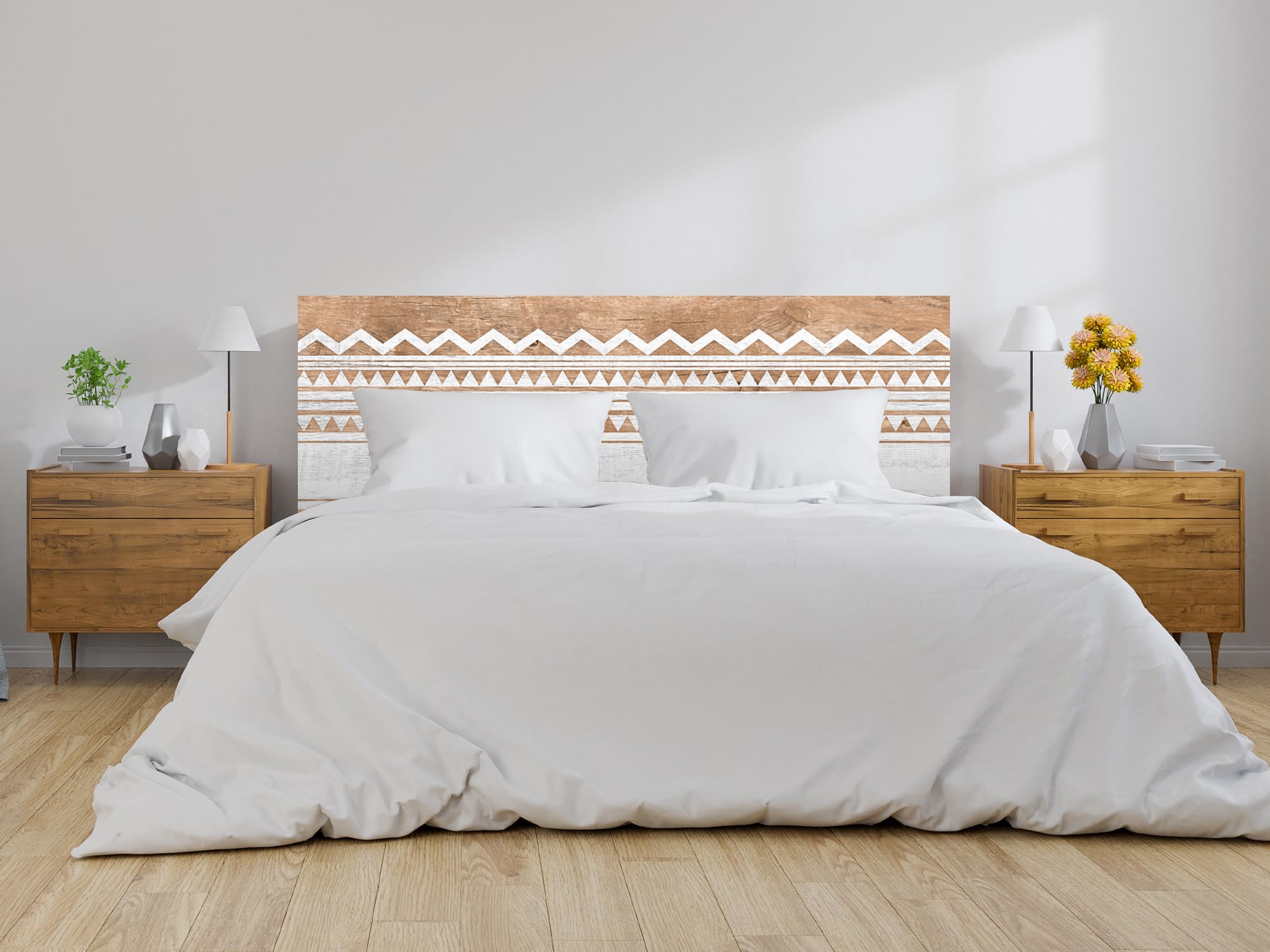 Oedim Cabecero Cama PVC Madera Clara H133 | Disponible en Varias Medidas | Cabecero Ligero, Elegante, Resistente y Económico (135x60cm)