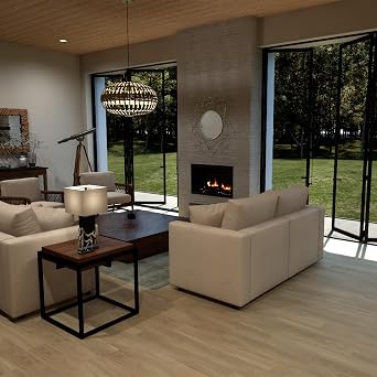 Allure 6 x 36 x 3mm, 6mil Vinyl Peel and Stick Flooring, Angel Food Aspen, Embossed, Water-Resistant, 1 Box, 24 Planks/Box, 36 sqft/Box