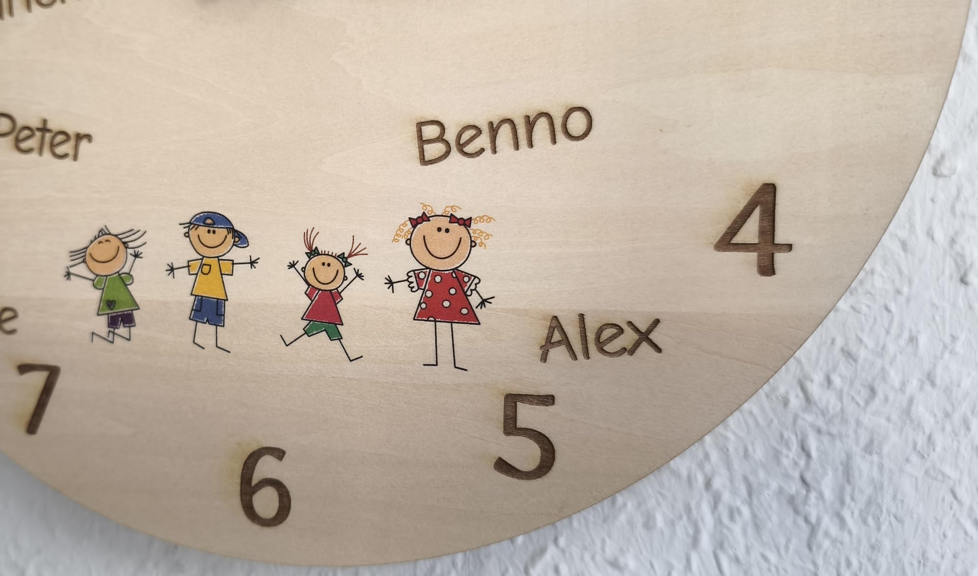 Personalisierte Abschiedsuhr Holz für die Kita Geschenk zum Kita-Abschied – Wanduhr für Kinder – Kindergarten Abschiedsgeschenk – mit Namen