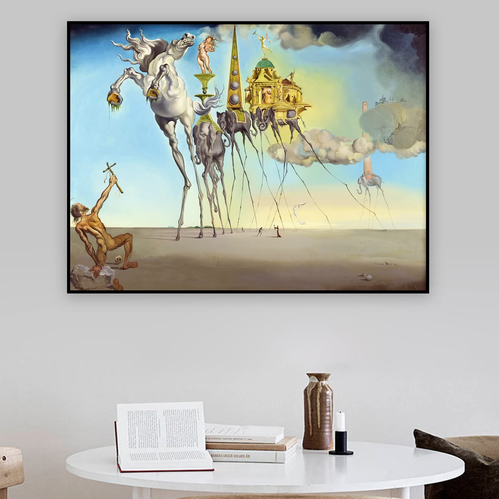 Amazon.com: KWAY Salvador Dali Wall Art - The Temptation of St