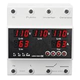 3 Phase 4 Wire 63A Automatic Transfer Switch, LED Display Generator and Inverter Voltage Protector, Flame Retardant PC Material, for Electric System (AC110V)