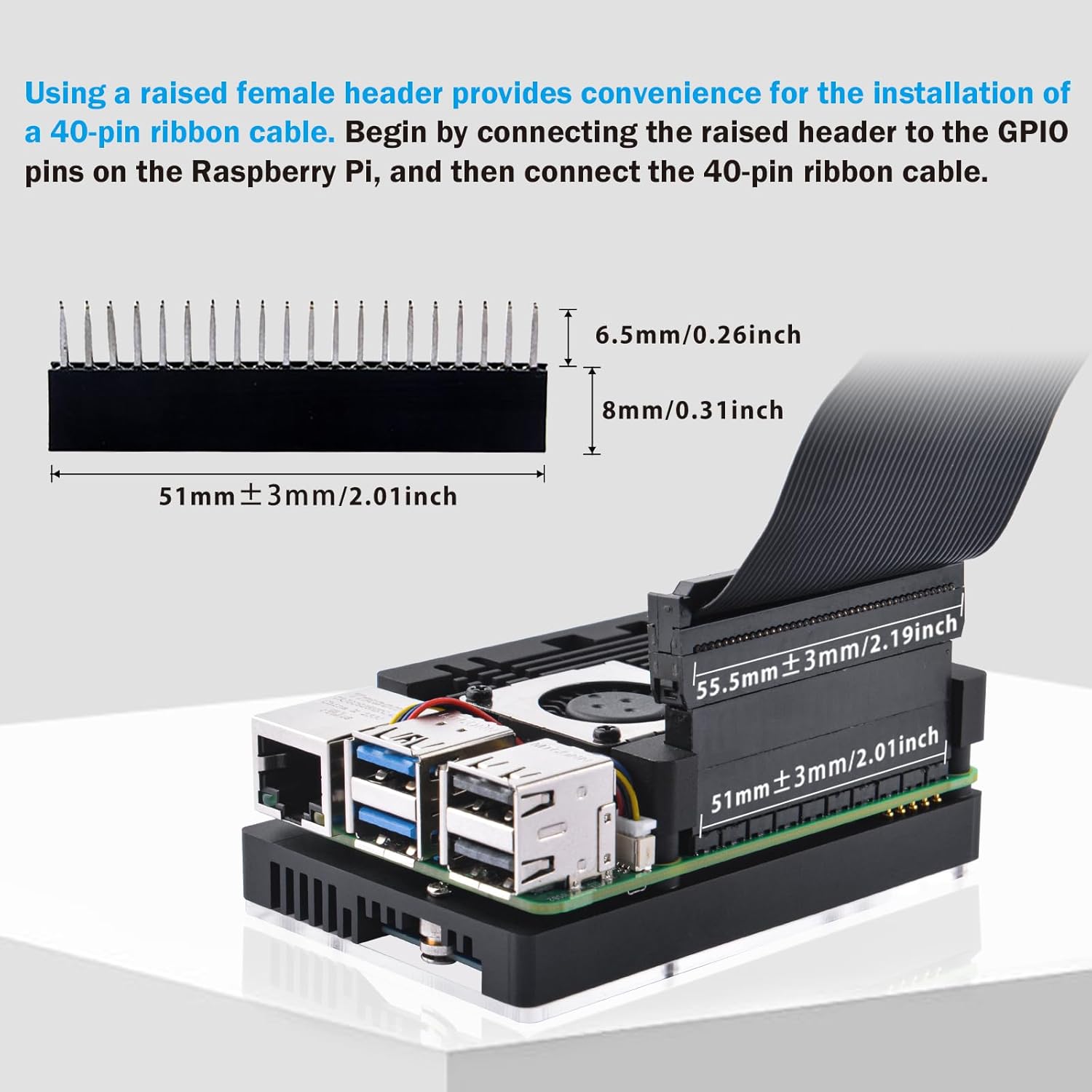 GeeekPi Armor Case with CN01 M.2 M-Key PCIe 3.0 Adapter for Raspberry Pi 5, Support M.2 NVMe SSD 2230/2242/2260/2280