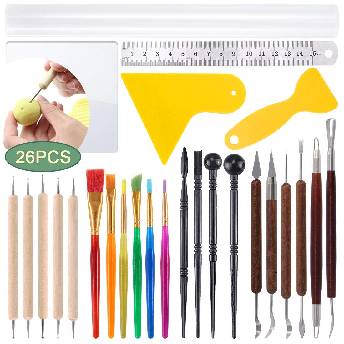 Buy Keadic 26PCS Polymer Clay Modeling Sculpting Tools Set, DualEnded