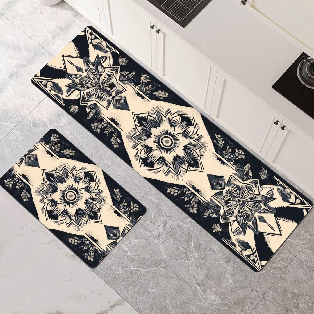 Alfombra cocina lavable y alfombra baño de secado rápido pack de dos unidades