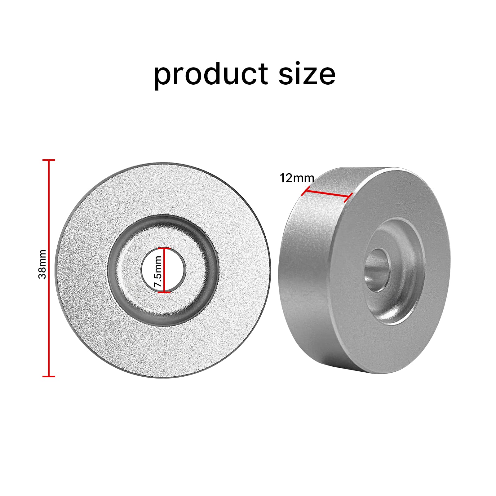 DEWHEL Aluminium-Adapter Für 7-Zoll Vinyl-Schallplatten (45 U/min) – 2 Stück, Schwarz – Plattenspieler-Zubehör Für DJs & Heimgebrauch
