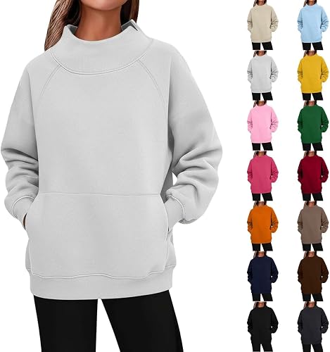 57% off promo code for Aniywn Mock Neck Sweatshirt Women Oversized Soft Long Sleeve Pullover Tops on Amazon