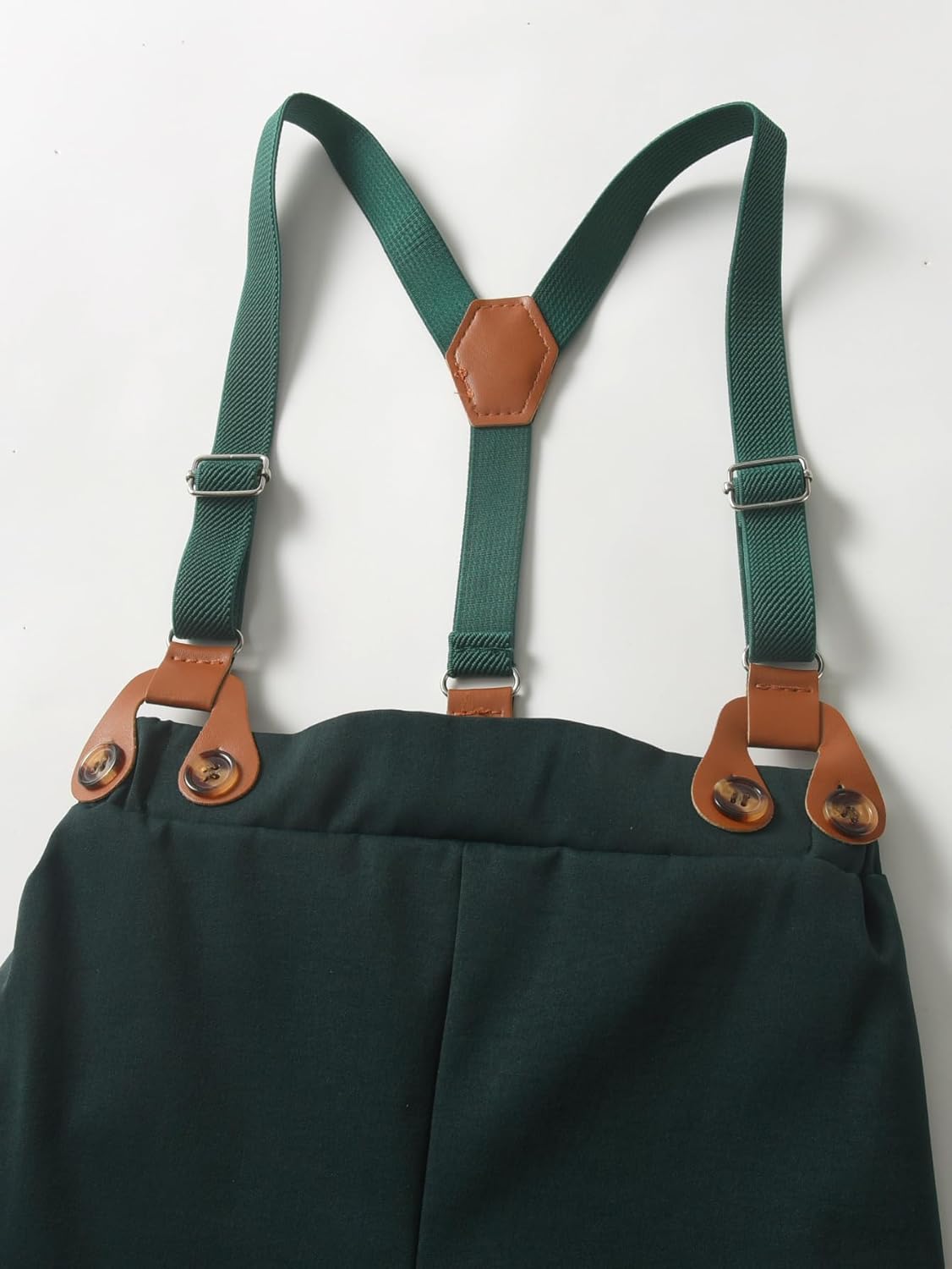 Boarnseorl Baby Boys Pants Sets,Toddler Gentleman Outfits, Infant Long Sleeve Shirt + Pants + Bow Tie + Suspenders - Image 7