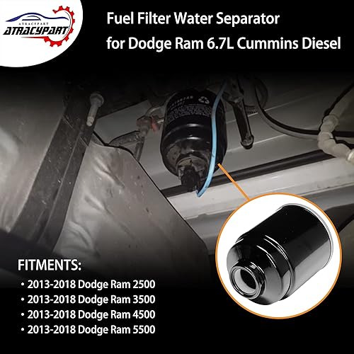 Miniatura 30 de Juego de separador de agua y filtro de aceite Cummins de 6.7L │Reemplazo para Dodge Ram 2500 3500 4500 5500 2019-2024 │Reemplaza# 68436631AA