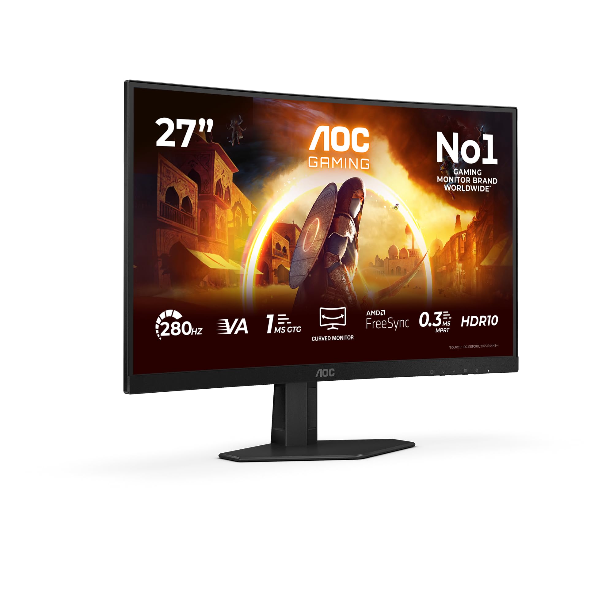 Aoc Black G4 C27g4zxe 27" Full Hd 280Hz 0.3Ms Curved Gaming Monitor - Adaptive Sync, Hdr10