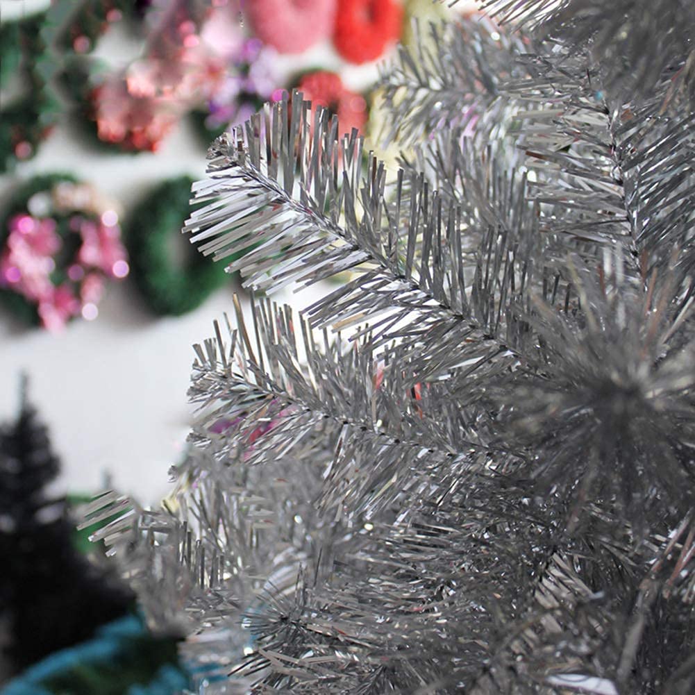 Amazon.co.jp: 人工シルバークリスマスツリー 豪華なクリスマスツリー