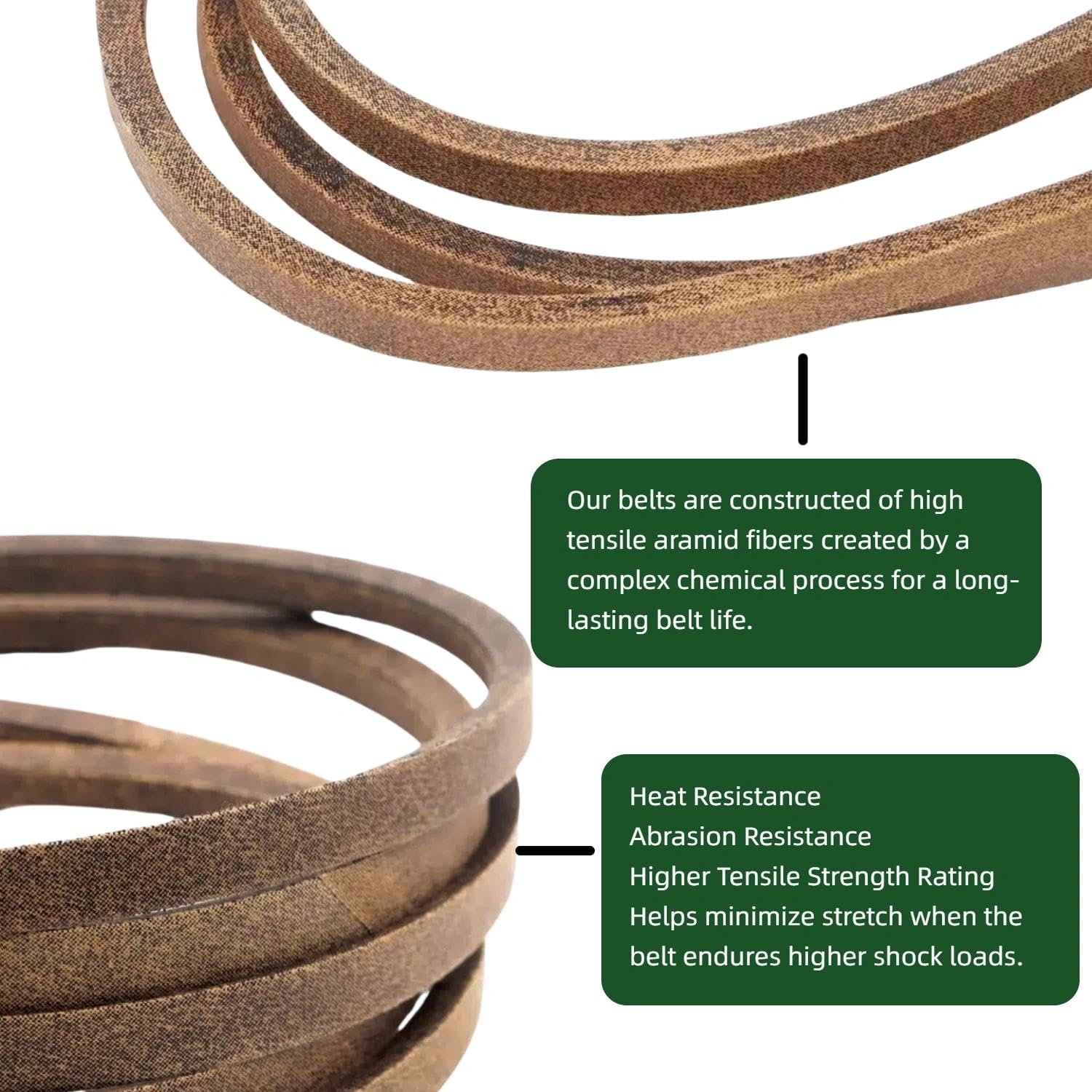 5/8" X 172.75" Deck Drive Belt Fits Ferris 5103390 5103390YP 5103870 IS3100Z IS4500Z 61" Deck, Snapper Pro 5103390 5103390YP 5103870 Pro S200X Mower