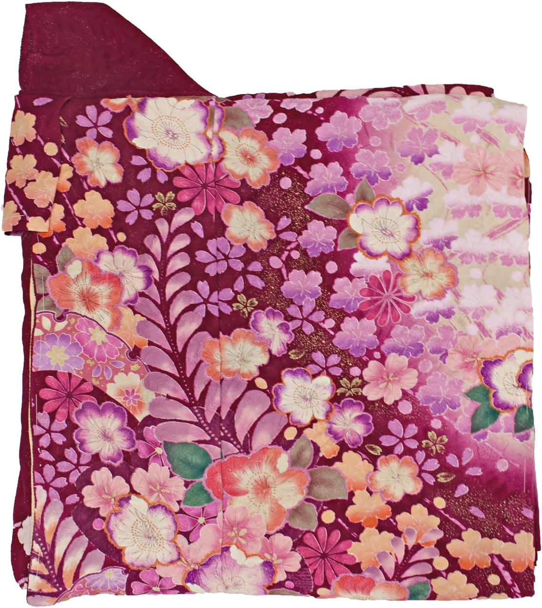 モノトーン振袖 銀彩加工 豪華刺繍 牡丹菊紋 成人式 フルセット フル