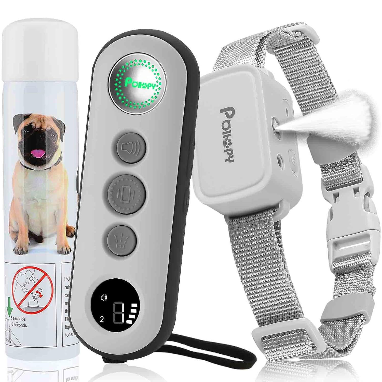 Citronella Dog Training Collar with Remote Cant Work Automatically 3 Modes 3 Spray Levels Spray Vibration Beep Humane