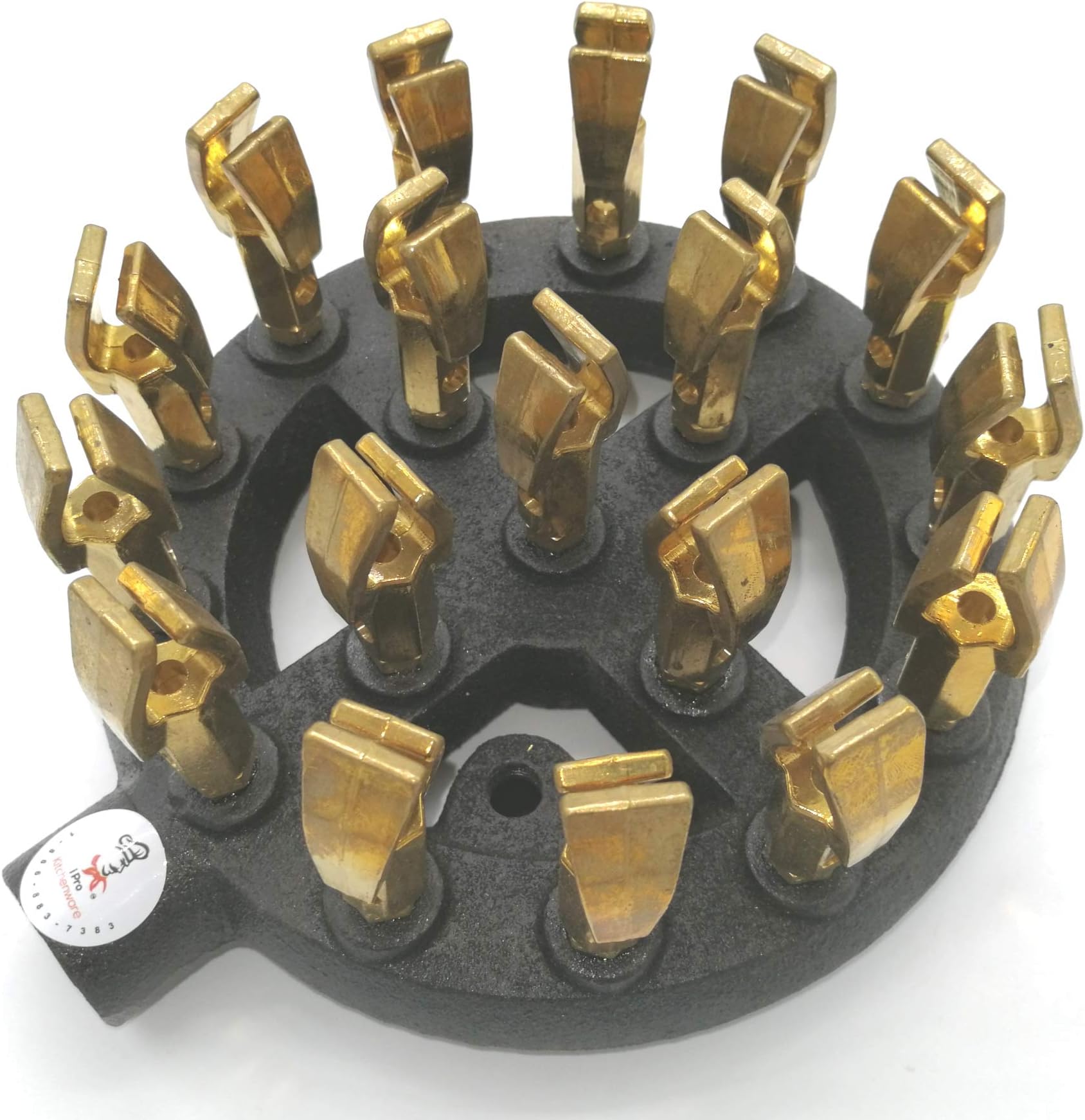 8 Inch High-Powered Duck Tip Jet Burners (Natural Gas) (18 Brass Tip Jets Burners) (125,000 Btu)