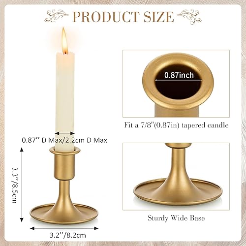 Miniatura 3 de Unity - Portavelas de Unity para bodas, portavelas de metal dorado Unity, juego de 3, portavelas decorativo Unity para ceremonia de boda, centro de